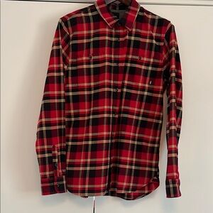 Vans Men's Red Flannel Button Down Shirt